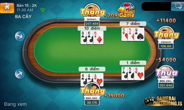 Tham gia chơi 3 cây tại Mayclub người chơi được hưởng nhiều lợi ích