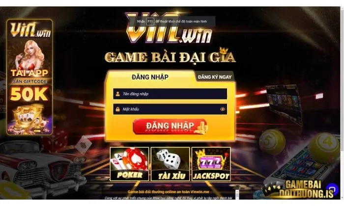 Đôi nét về cổng game bài đổi thưởng VIN