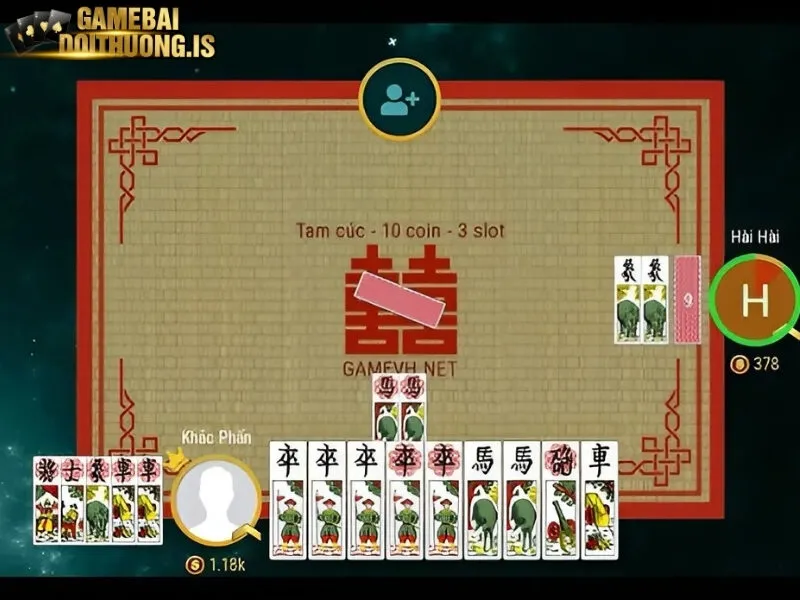 Giá trị các lá bài trong game Tam cúc online 