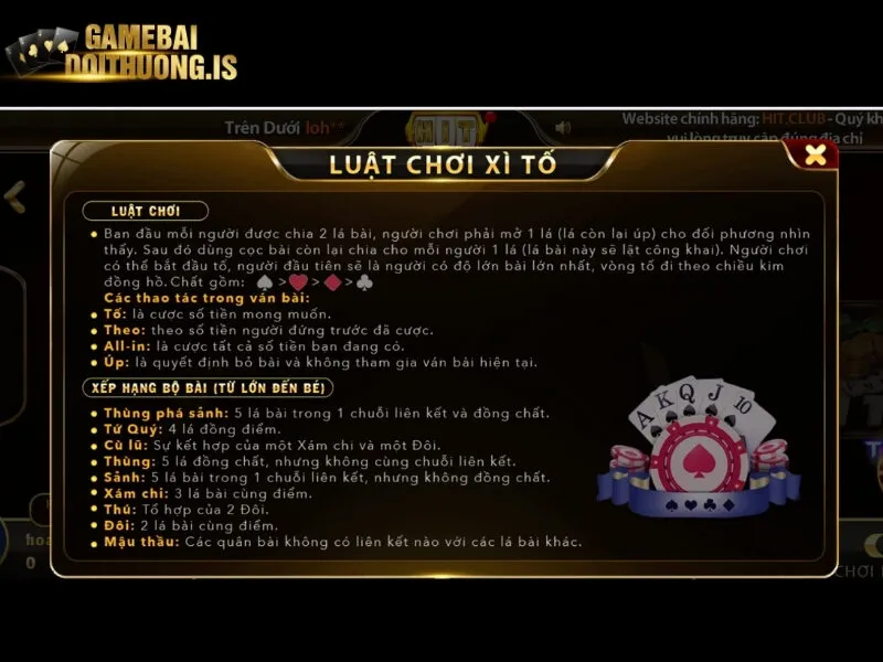 Một số luật chơi cần biết khi tham gia 