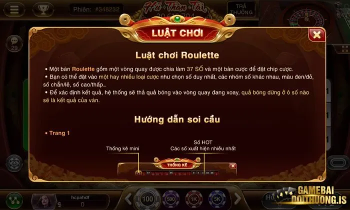 Luật chơi hấp dẫn tại Roulette Gemwin