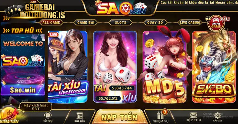 Kho tàng trò chơi vô cùng hấp dẫn