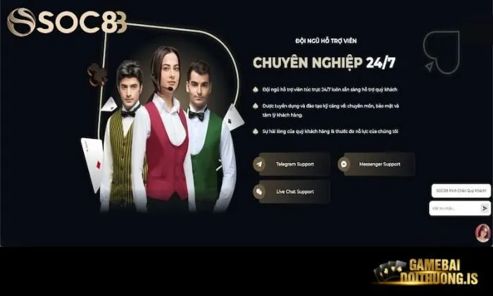 Soc88 luôn sẵn sàng hỗ trợ mọi vấn đề trong giao dịch